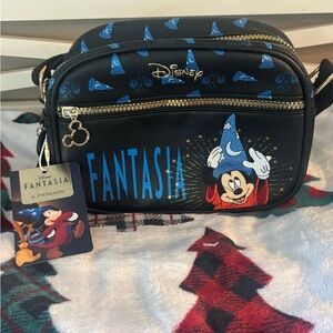 Disney Fantasia Black and Blue Crossbody Bag
